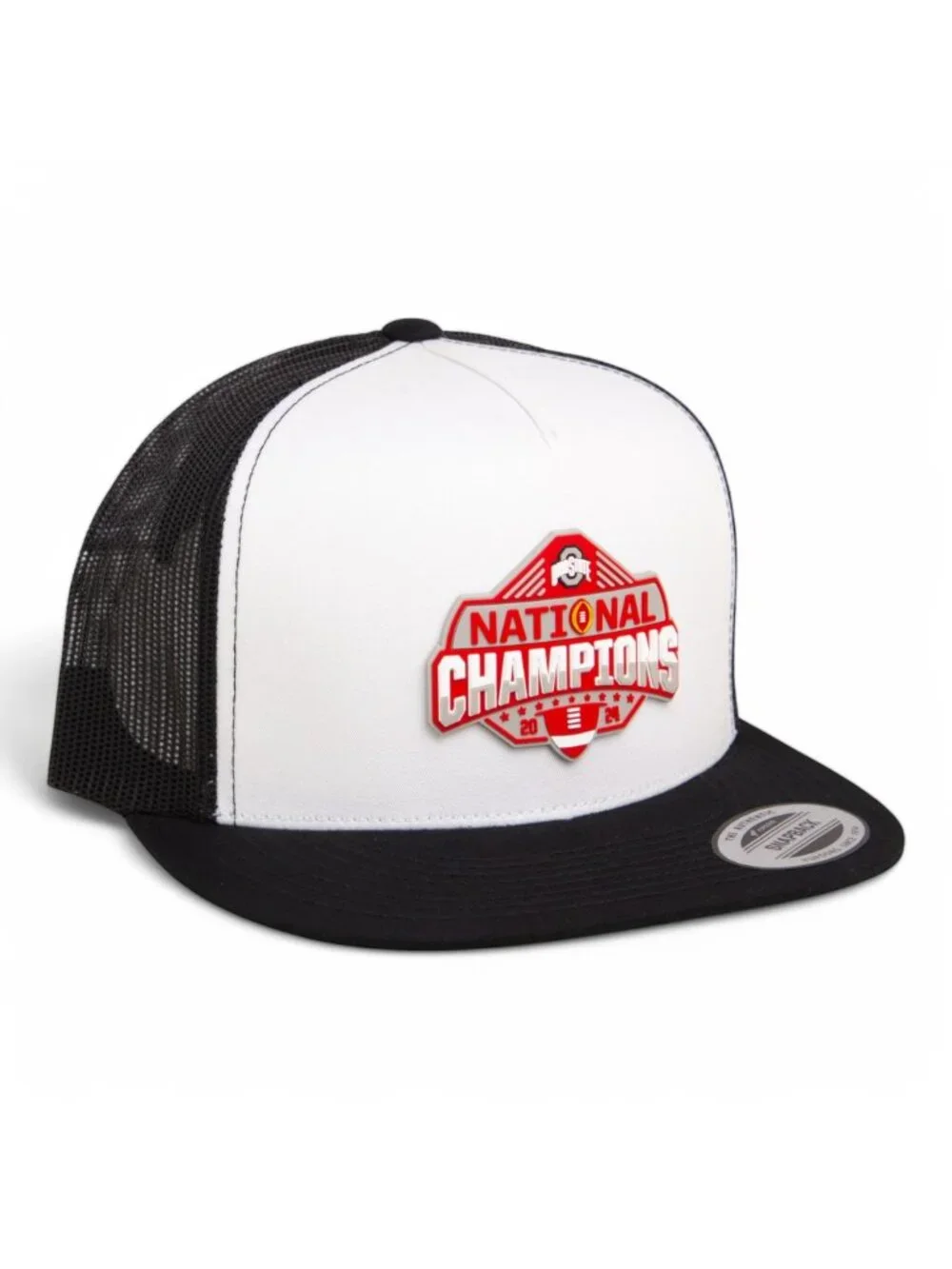 Ohio State Buckeyes 2024 CFP National Champions YP Flat Bill Trucker Hat